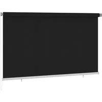 Rollo Außenrollo 245 (B) x 140 (H) cm Schwarz, vidaXL