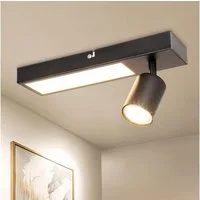 Diyarts LED Deckenstrahler, LED wechselbar, Warmweiß, modern LED Deckenspot, Deckenlampe, 1 oder 2 Flammig