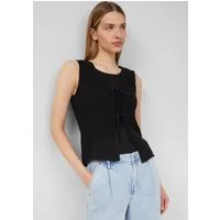 s.Oliver Funktionsweste Indoor-Weste Strukturierte Slim-Fit-Weste aus Baumwollmix