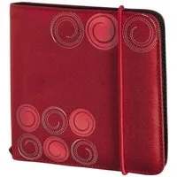 Hama DVD-Hülle CD DVD Blu-ray Tasche "Up to Fashion", Rot, Schutzhülle für 24 Discs
