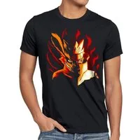 style3 T-Shirt Fire Wolf Uzumaki naruto Ninja Anime japan cosplay