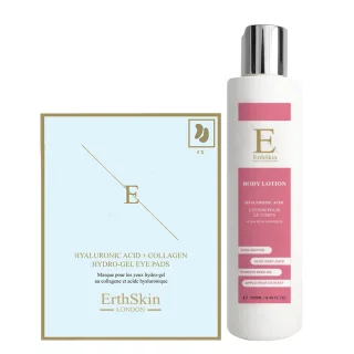 Hyaluronsäure + Kollagen Körperlotion 250ml + Hyaluronsäure + Kollagen Hydrogel Augenpads 5 X 2