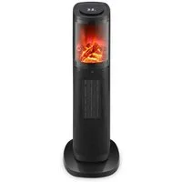TroniTechnik Heizstrahler Turmheizer KH-063, Keramikelement, Heizgerät,Oszillation,2000W,schwarz, 2000 W, zwei Heizstufen, Überhitzungsschutz und Abschaltautomatik, Thermostat