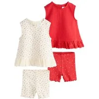 Next Top & Shorts Set mit Trägertop und Shorts, 2er-Pack (4-tlg)