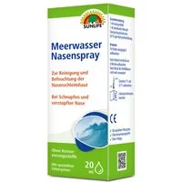 SUNLIFE Nasendusche SUNLIFE® Meerwasser Nasenspray 20 ml Nasenspülung Nasenreinigung