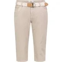 SUBLEVEL Caprihose Flexible Stretchqualität Komfortabler Sitz Alltag Fit für Damen (1-tlg) Baumwolle Normal Fit Einfarbig atmungsaktiv Reißverschluss