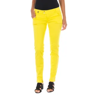 MET Damen Hose K-Chino Slim Fit Knöchellang Gelb