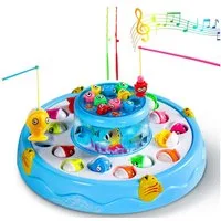Sorvyzxn Lernspielzeug Magnetische Angelspiel Montessori Spielzeug ab 3 Jahre, Fische Angeln Spiele Spielzeug für Junge und Mädchen