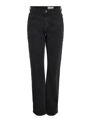 NOISY MAY - NMMONICA HW STRAIGHT JEAN BLACK NOOS Black Denim - Gr. - 32