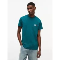 Tommy Jeans T-Shirt TJM SLIM FIT SIGN CHEST mit Markenprint