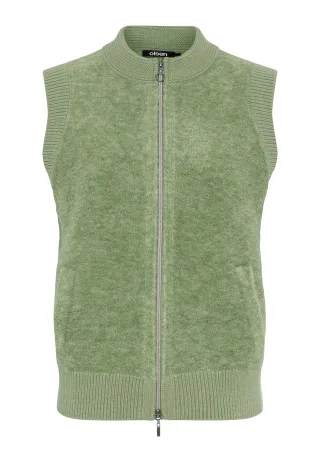 Olsen - Cardigan Sleeveless moss green - Gr. - 42
