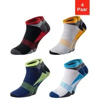 Chili Lifestyle Sneakersocken PREMIUM Sneaker Socken Damen & Herren aus Baumwolle, atmungsaktiv (Multipack, 4-Paar, 4 Farbdesigns - AirGrip Komfortbund ohne Gummidruck) Low Cut Sneaker Socken für Sport, Alltag & Freizeit