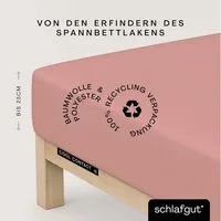 Schlafgut Spannbettlaken Cool Contact, Microfaser, Gummizug: rundum, (1 Stück), 100% gekämmte Mikrofaser