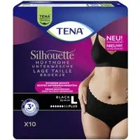 TENA Inkontinenz-Pants TENA - Silhouette Plus Black, L Gr., 10-St.