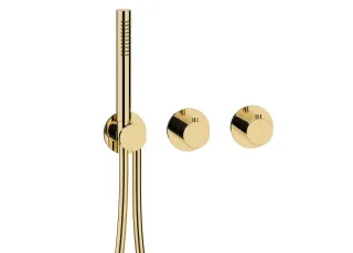 Herzbach MODUL7 Thermostat-Farbset 2/3 Verbraucher PVD Gold, 70.702001.1.03 70.702001.1.03