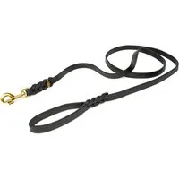 CopcoPet Hundeleine Fettlederleine mit Handschlaufe, Leder