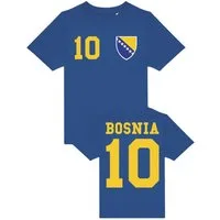 Youth Designz T-Shirt Bosnia Bosnien Kinder T-Shirt im Fußball Trikot Look mit trendigem Logo Jungen und Mädchen