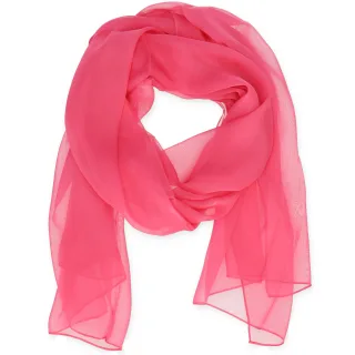 Halsüberkopf Accessoires - Schal Seide uni 65x180cm pink - Gr. - OS