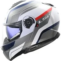 LS2 Motorradhelm FF908 Strobe II Monza Klapphelm, vorbereitet für Kommunikationssystem,integriertes Sonnenvisier