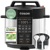 Cosori Schnellkochtopf CMC-CO601-SEU, Schnellkochtopf mit 5,7 l Volumen und Edelstahl-Design
