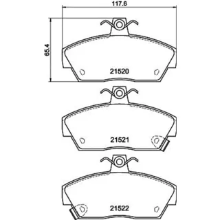 Hella Bremsbel?ge vorne Rover 200 400 1,8