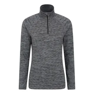 Mountain Warehouse - "Bend & Stretch" Midlayer mit halbem Reißverschluss für Damen (Schwarz)