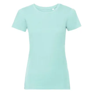 Russell - T-Shirt, Baumwolle aus biologischem Anbau für Damen (Aquablau)