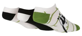 Wild Feet - 3 Pack Herren Neuheit gemusterten Baumwolle Trainer Socken