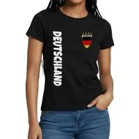 Spreadshirt T-Shirt Deutschland Fan Shirt Frauen T-Shirt (1-tlg)