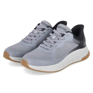 Skechers Slip-Ins Sneaker BOBS SQUAD 4 - Gr. 41 - Grau - Textil & Synthetik