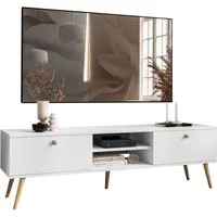 Lookway Lowboard HARMONY 170cm mit Schubladen und Holzfüße Fernsehtisch