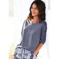 Vivance Dreams by Lascana Pyjamaoberteil mit Sommer-Statementdruck