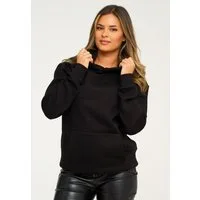 behype Hoodie BHPERTH Damen Basic Oversized Kapuzensweatshirt Raglan Kapuzenpullover Sweater