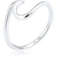 Elli Fingerring Wellen Wave Maritim Meer 925 Silber, Wellen