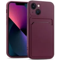CoolGadget Handyhülle Card Case Handy Tasche für Apple iPhone 14 6,1 Zoll, Silikon Schutzhülle mit Kartenfach für iPhone 14 Hülle