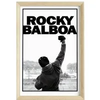 JUSTGOODMOOD Poster Premium ® Rocky Balboa · Boxer · Motivation · ohne Rahmen