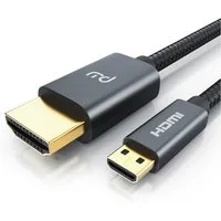 Primewire 8K HDMI auf microHDMI Adapterkabel 7680 x 4320 @ 120Hz mit DSC - 2m HDMI-Kabel, 2.1, HDMI Typ D (Micro), HDMI Typ A (200 cm), 3D, UHD II, HDR, ARC, für Raspberry Pi 4, Tablets, Kameras, Notebooks