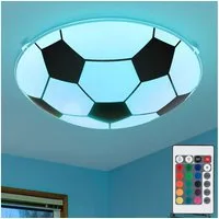 GLOBO LIGHTING Dekolicht, Leuchtmittel inklusive, Warmweiß, Farbwechsel, Fußball LED Wand- und Deckenleuchten RGB Farbwechsler