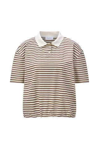 Rich & Royal - Polo Shirt with Drawstring soft butter - Gr. - L