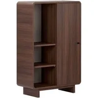 Skye Decor Mehrzweckschrank Japandi Deko (1-St) Breite 70 cm, offene Ablagefächer und geschlossener Stauraum