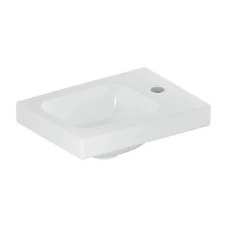 Geberit iCon Light Handwaschbecken 501830002 38x28cm, Hahnloch rechts, ohne Überlauf, weiß KeraTect