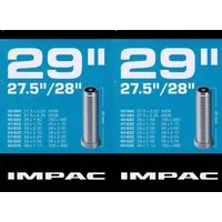 Impac Fahrradschlauch 2x Impac 29 Zoll 27,5 " 28 " Schlauch AV Autoventil Schrader Ventil, 1,50, 1 1/2, 1 5/8, 2,00, 2,10, 2,30, 2,35, 1,60, 2,25, 1,90, 2,15, (2-St)