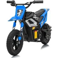 LALAHO Elektro-Kindermotorrad Elektrisches Kindermotorrad, 24 V, 7 Ah, mit Ledersitz