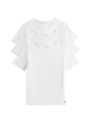 STRETCH VN TEE SS 3PACK White