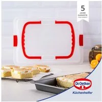 Dr. Oetker Küchenhelfer Backblech mit Transporthaube & Griffen
