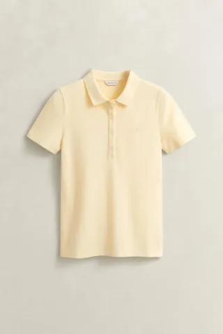 GANT - Slim Fit Archive Shield Piqué Poloshirt vanilla yellow - Gr. - XXL