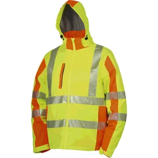 Softshellwarnjacken EN 20471 Klasse 3 orange/gelb - 490780GR.M