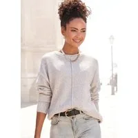 LASCANA Rundhalspullover aus supersofter Strickqualität, Basic