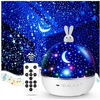 FELIXLEO LED Nachtlicht Baby Nachtlicht Sternenhimmel Projektor Bluetooth 8 Filme Fernbed
