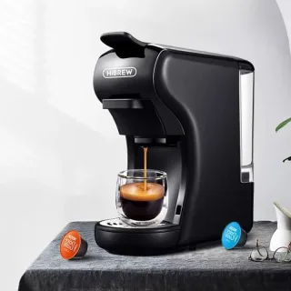 [EU/US Direct] HiBREW H1A 3 IN 1 Expresso Coffee Machine Compatible with NS Capsules DG Capsules Ground Coffee 220V-240V